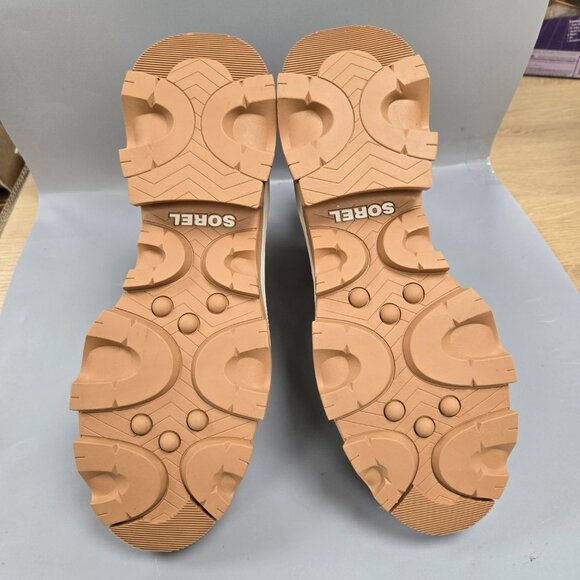 SOREL Brex Chelsea Boot Pull On Ankle Bootie Natural Sea Salt Leather Size 10 - Picture 12 of 13